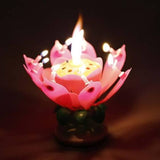 Musical Candle Lotus Flower