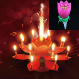 Musical Candle Lotus Flower